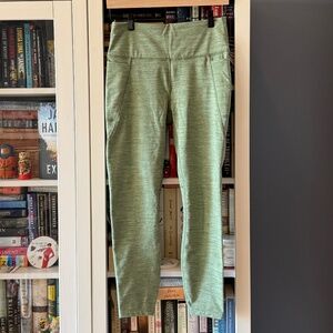 High-Rise Cozy Spacedye 7/8 Leggings by JoyLab / Sage Green / Size M